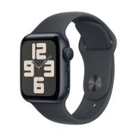 Apple Watch SE (2024), 44 мм корпус из алюминия цвета «Midnight», ремешок Sport Band размера S/M цвета «Midnight»