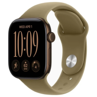 Apple Watch Series 12 42mm Dark Bronze Aluminum Case with Olive Sport Band (S/M)