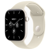 Apple Watch Series 12 46mm Pearl White Ceramic Case with Sand Sport Band (S/M)