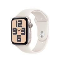 Apple Watch SE (2024), 40 мм корпус из алюминия цвета «Starlight», ремешок Sport Band размера S/M цвета «Starlight»