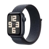 Apple Watch SE (2024), 44 мм корпус из алюминия цвета «Midnight», ремешок Sport Loop цвета «Ink»
