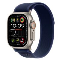 Apple Watch Ultra 2 (2024), 49 мм корпус из титана цвета «Natural», ремешок Trail Loop размера M/L цвета «Blue»